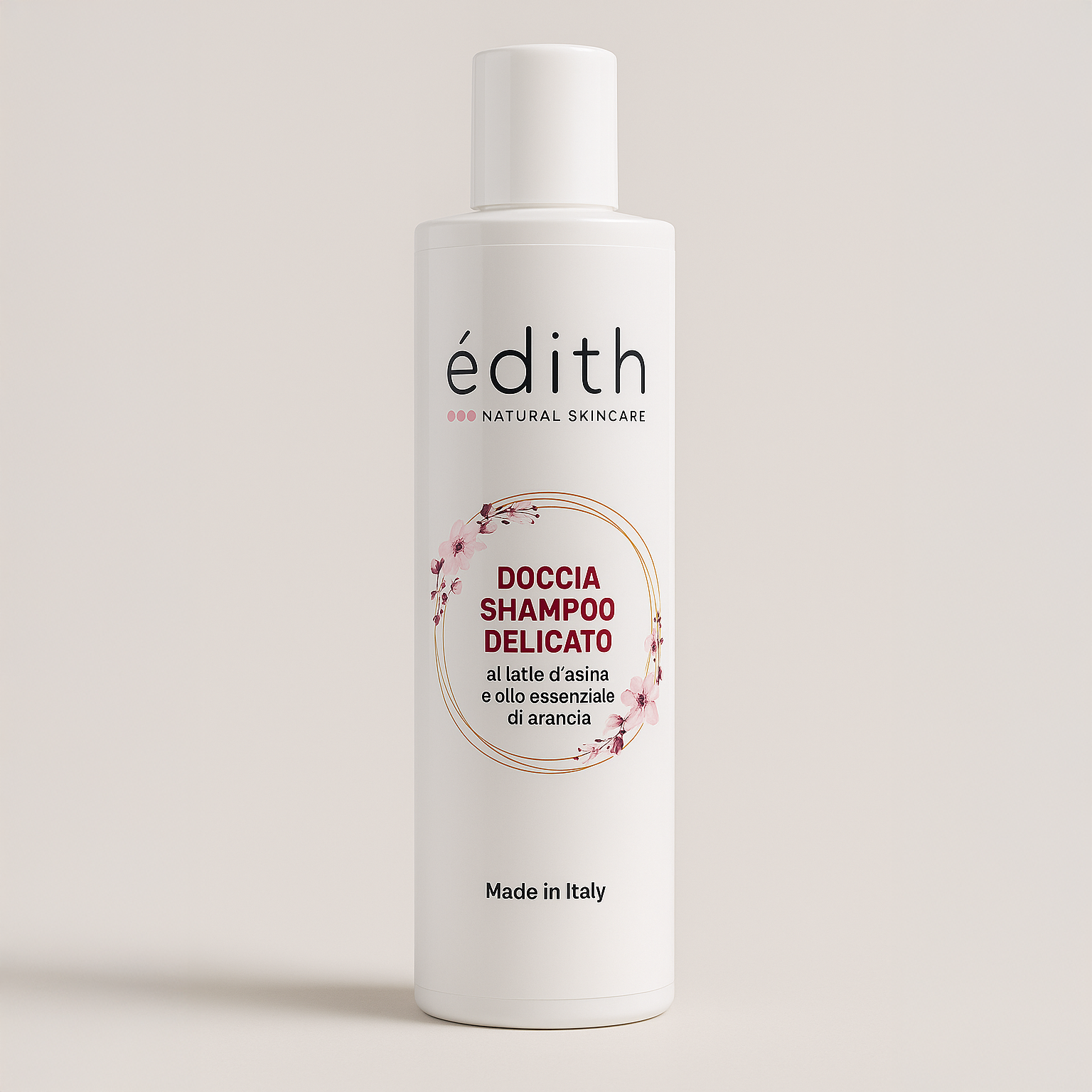 Doccia shampoo delicato al latte d’asina e olio essenziale di arancia Edith Cosmesi